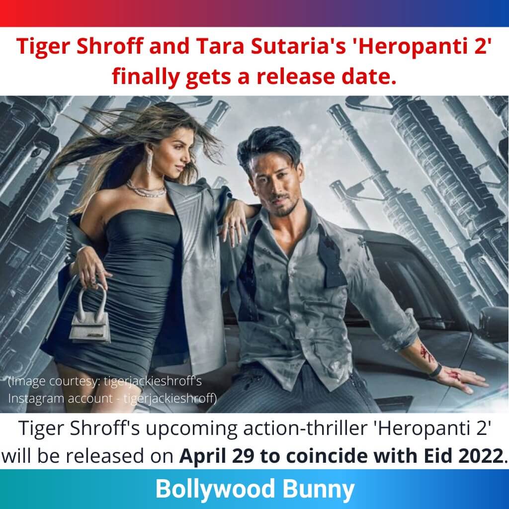Tiger Shroff's new poster for 'Heropanti 2'