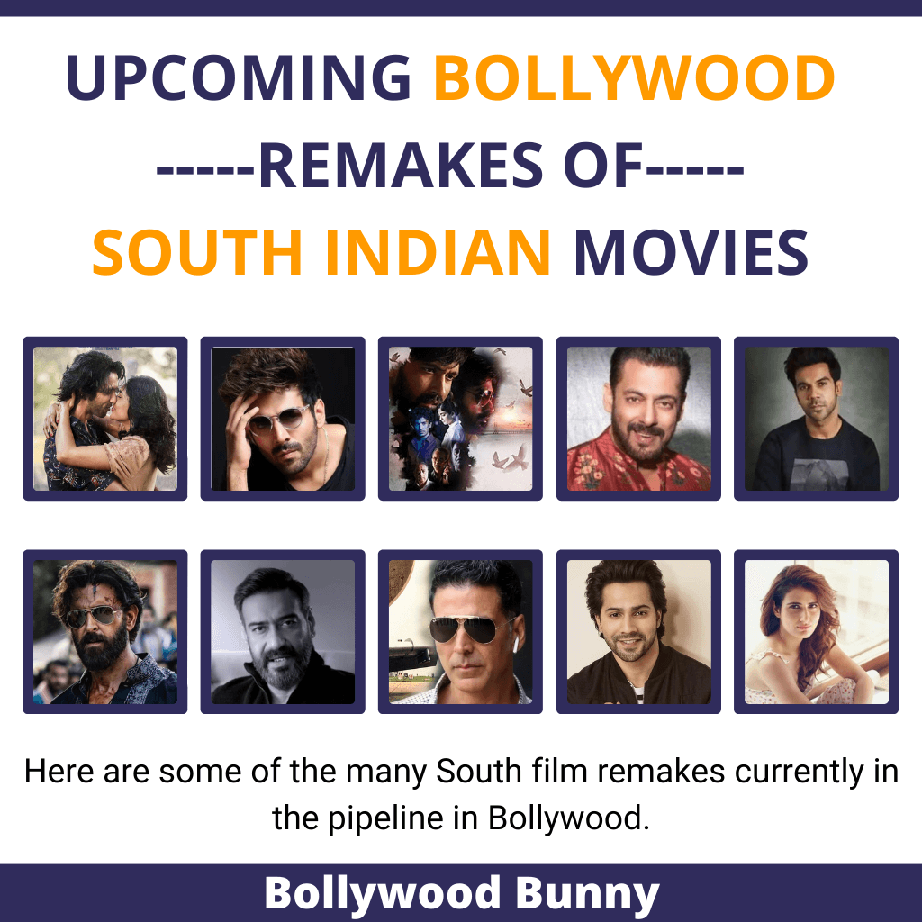 upcoming Bollywood remakes of South Indian movies